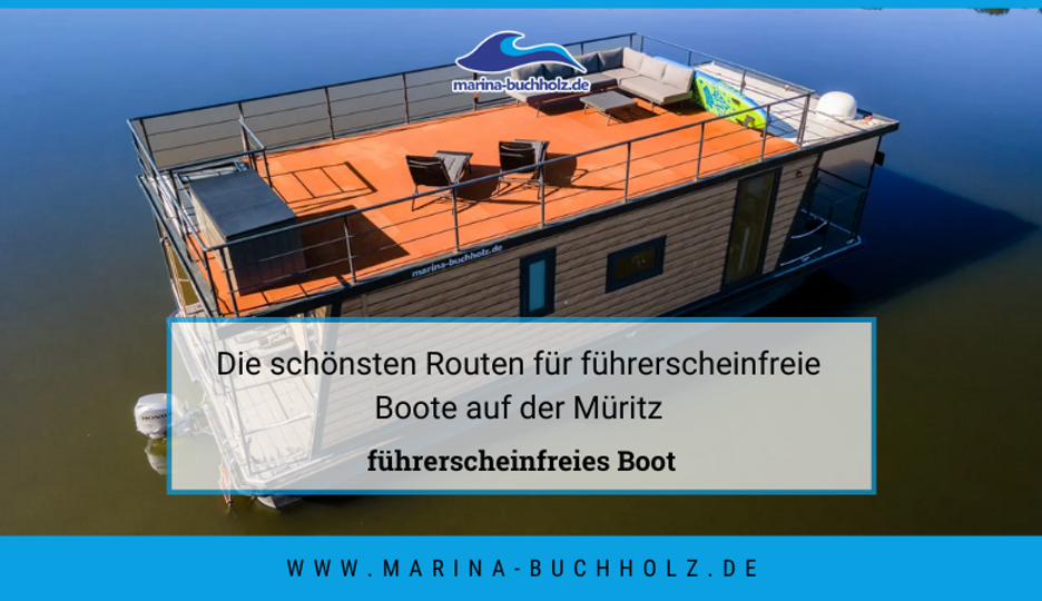 Die schönsten Routen für führerscheinfreie Boote auf der Müritz