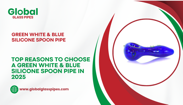 Top Reasons to Choose a Green White & Blue Silicone Spoon Pipe in 2025 – globalglasspipes