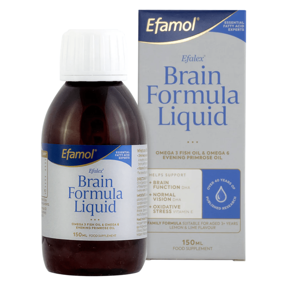 Efamol Efalex Liquid Brain Formula 150ml for Brain and Eye Health Support
