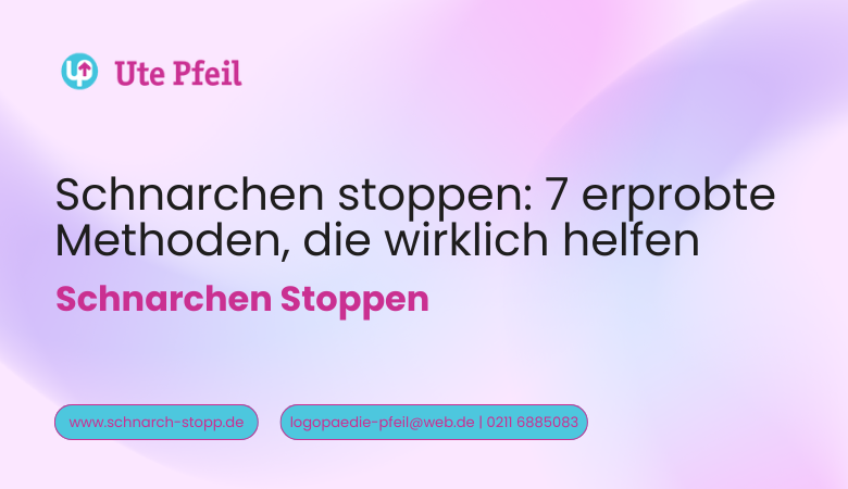 schnarch-stopp — Schnarchen stoppen: 7 erprobte Methoden, die wirklich helfen