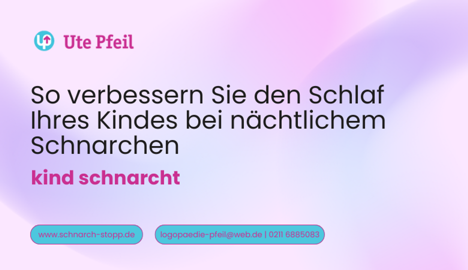 So verbessern Sie den Schlaf Ihres Kindes bei nächtlichem Schnarchen