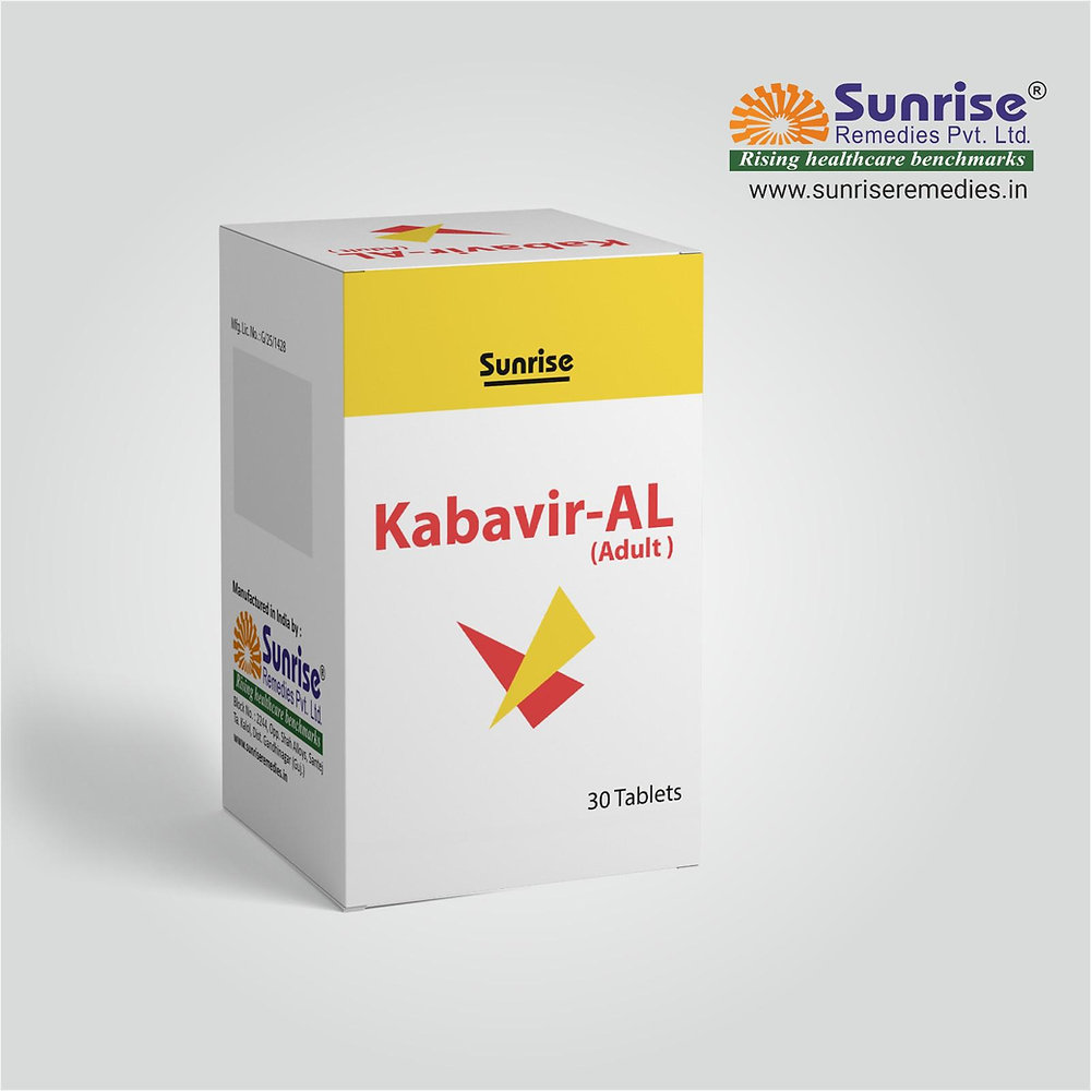 Kabavir-AL Adult | Abacavir 600mg and Lamivudine 300mg Tablets