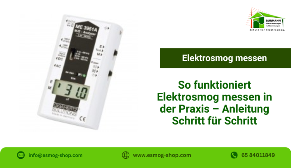 ? So funktioniert Elektrosmog messen in der Praxis – Anleitung Schritt für Schritt