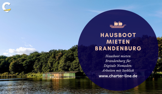 Charter Line — Hausboot mieten Brandenburg für Digitale Nomaden: Arbeiten mit Seeblick