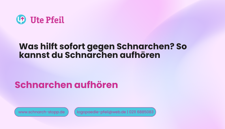 Was hilft sofort gegen Schnarchen? So kannst du Schnarchen aufhören