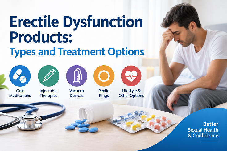 Erectile Dysfunction Products: Types and Treatment Options